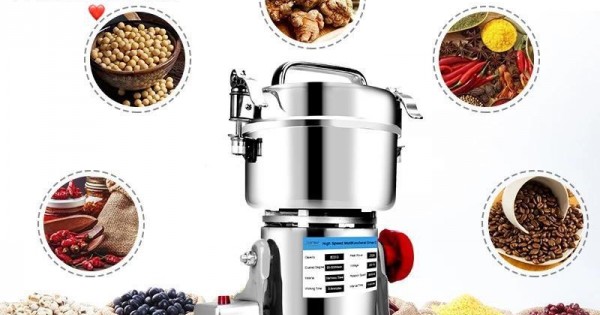 Moulin à Grains Pro 2000W – Acier Inox – Usage Domestique Et Pro – Lejieyin